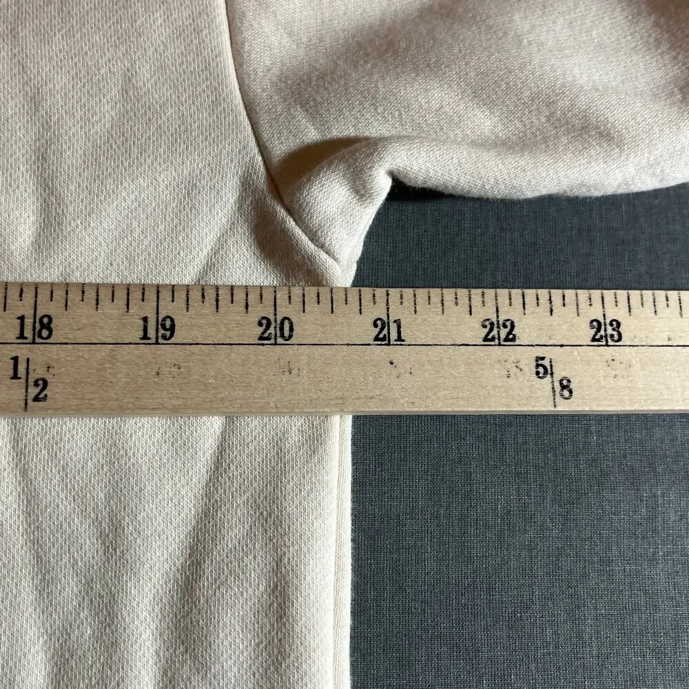 Banana Republic Hoodie‎ Sweatshirt Mens Medium Cream Pullover Long Sleeves